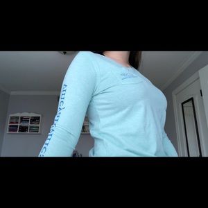Teal vineyard vines long sleeve